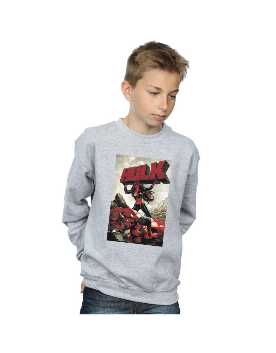 Grey hot sale marvel sweatshirt