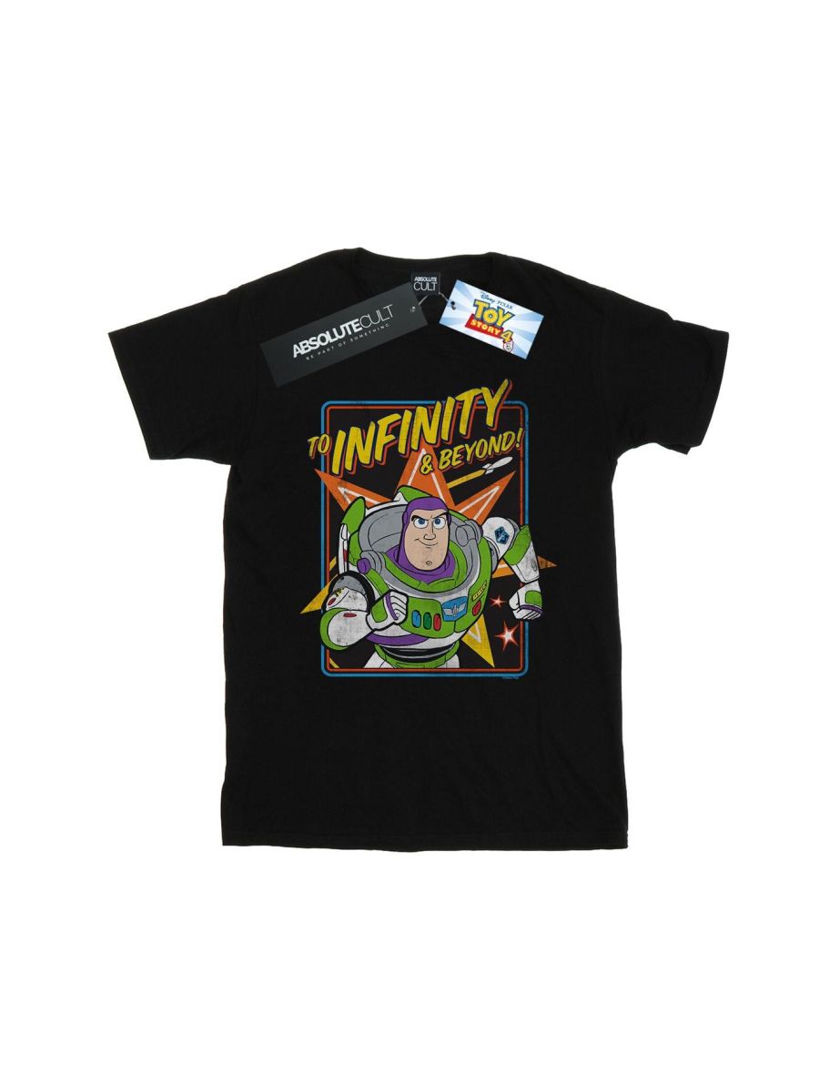 Disney Mens Toy Story 4 Buzz To Infinity T-Shirt - Black - 1