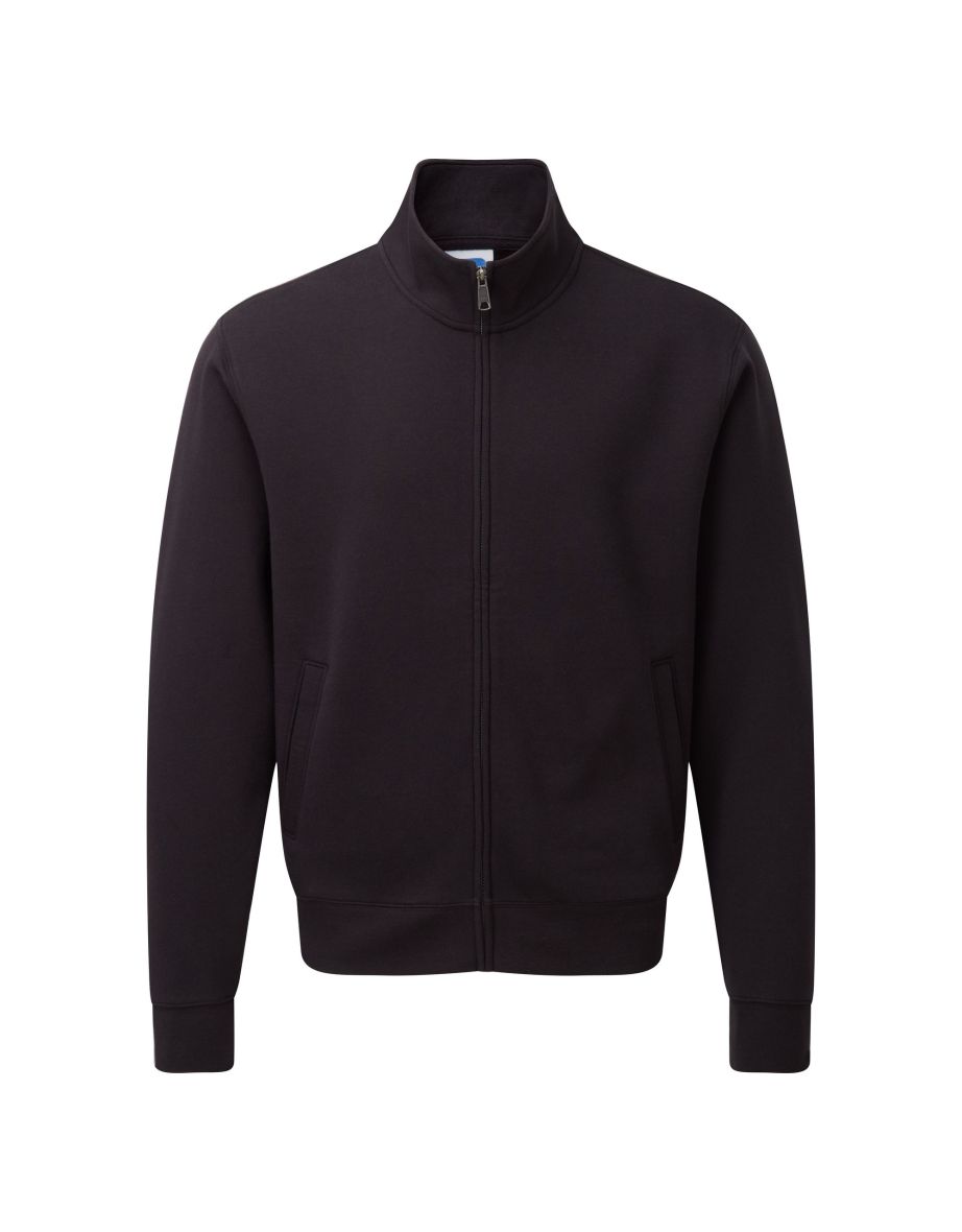 Russell Mens Authentic Full Zip Jacket - Black