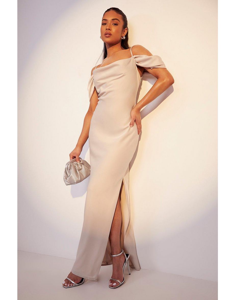 Petite shop champagne dress