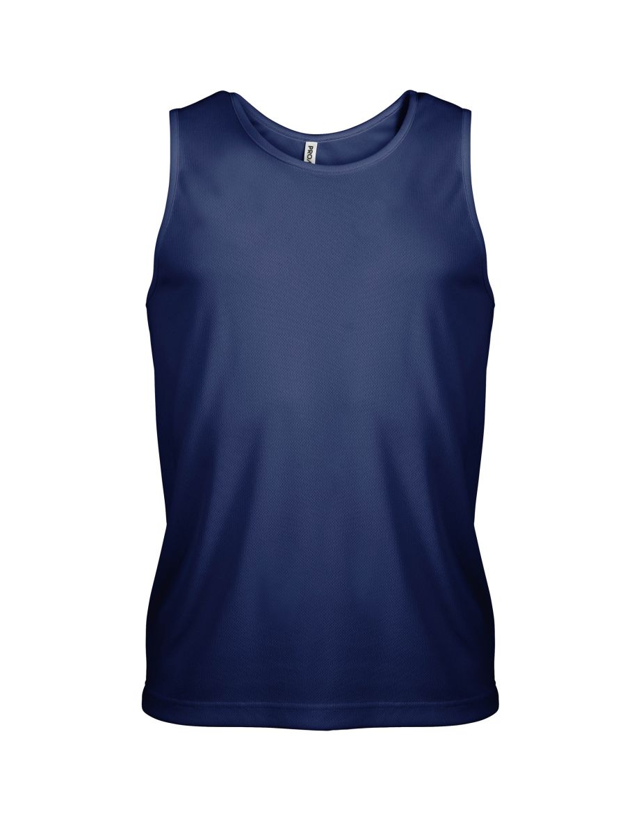 Kariban Proact Mens Sleeveless Sports Training Vest - Navy