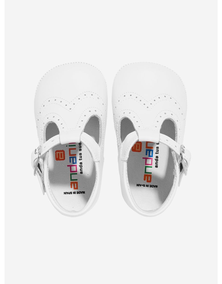 Baby Pre-Walker Shoes in White - 3