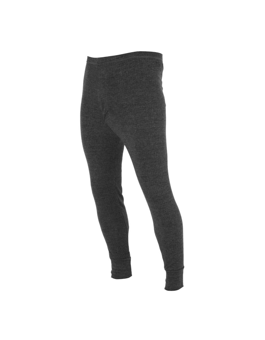 FLOSO Mens Thermal Underwear Long Johns/Pants (Standard Range) - Charcoal