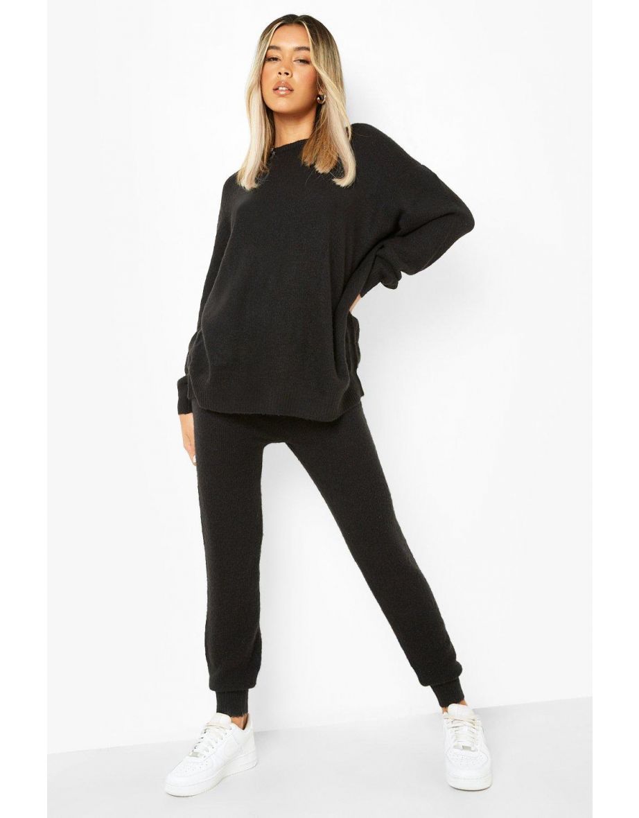 Soft Knit Tracksuit - black