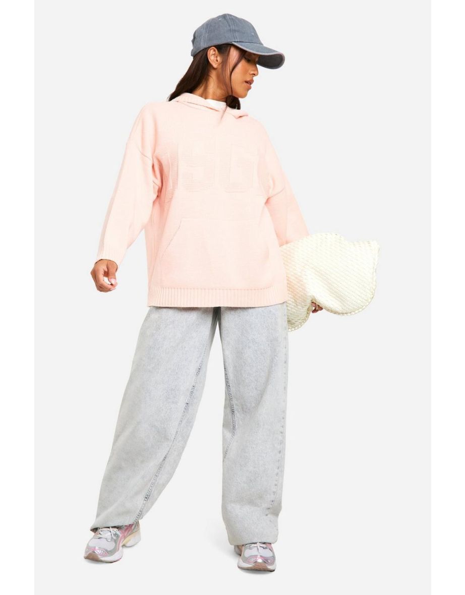 Petite DSGN Knitted Hoodie - light pink