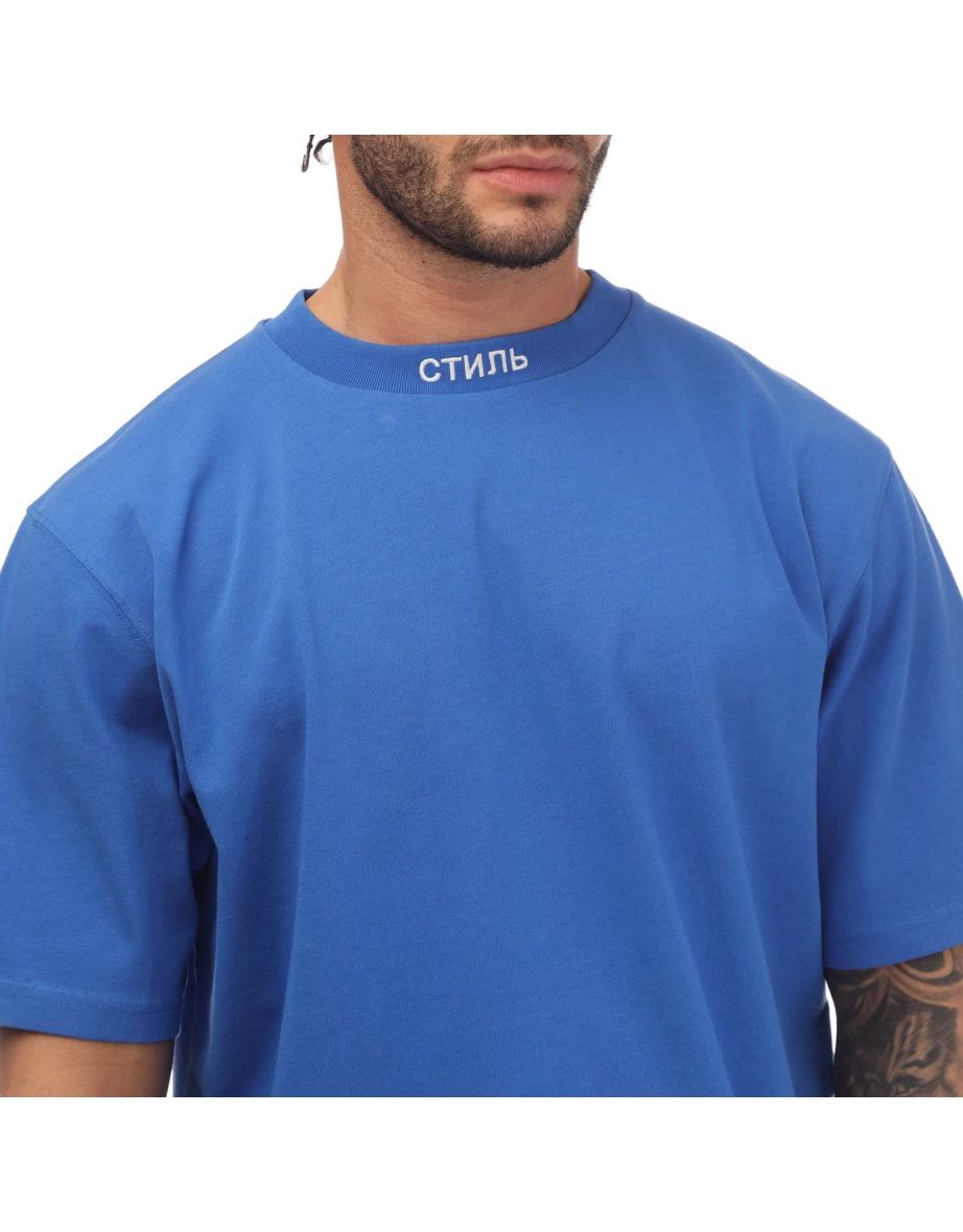 Men's Heron Preston CTNMB T-Shirt in Blue - 3