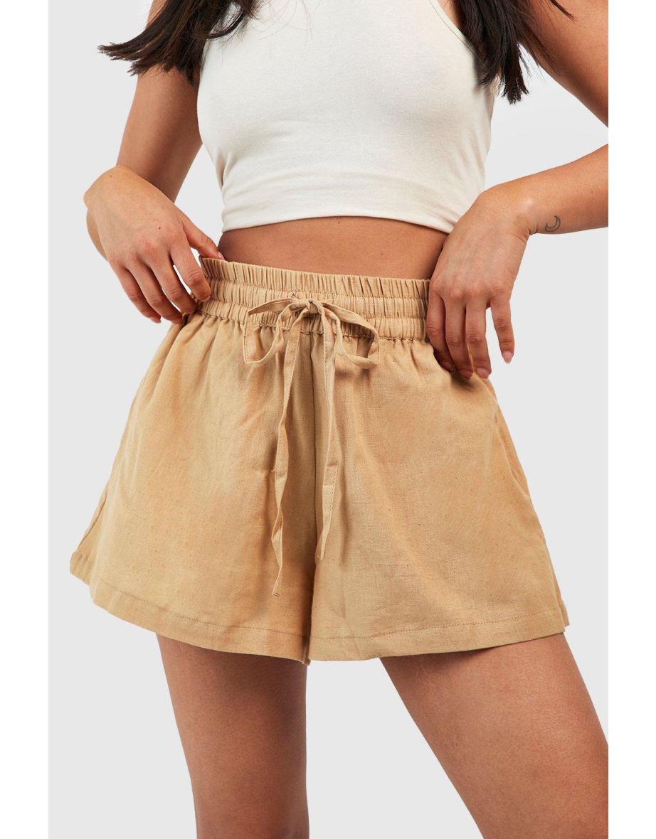 Petite Linen Short - stone - 3