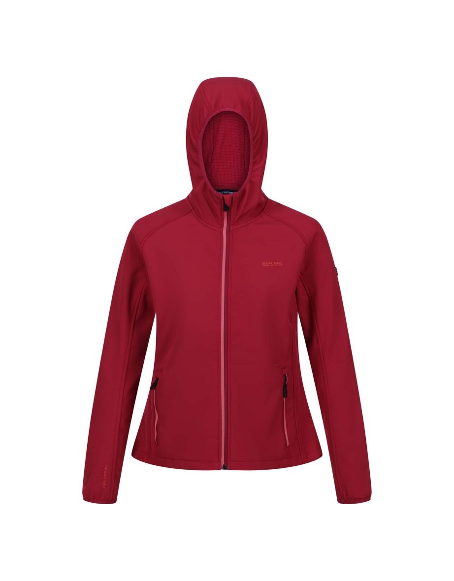 Women's Regatta Arec III Warm Water Repellent Softshell Jacket in Red