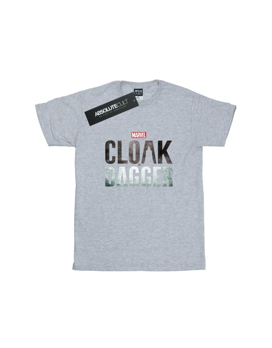 Marvel Boys Cloak And Dagger Logo T-Shirt - Sports Grey - 1