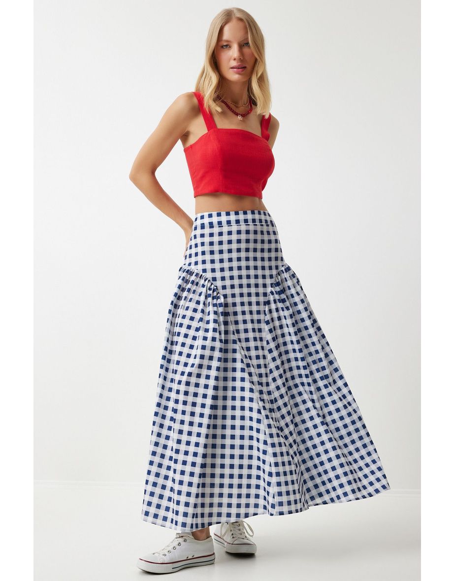 Gingham skirt online best sale