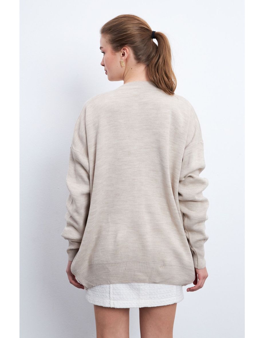 Women's Stone Long Sleeve Pocket Cardigan - 5