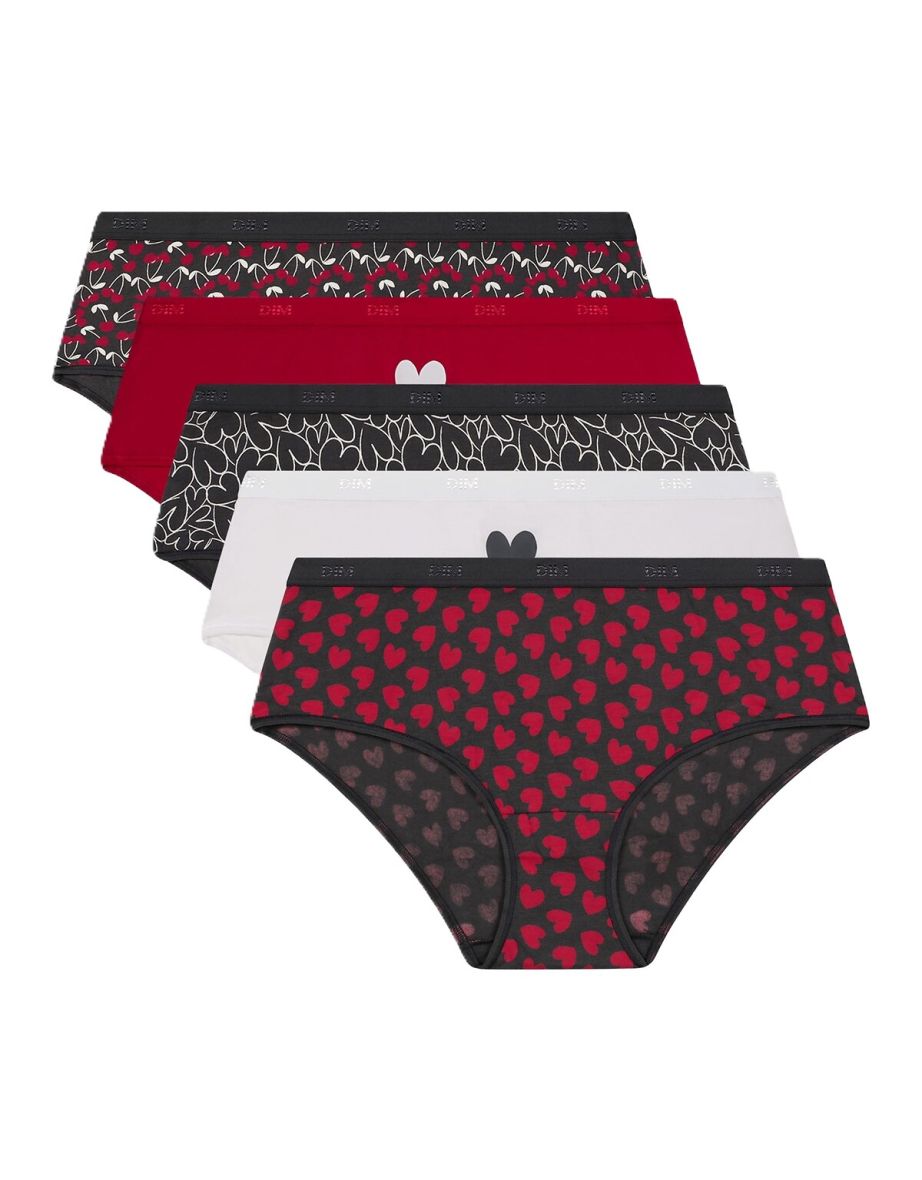 Pack of 5 Pockets Hipsters in Cotton - 3