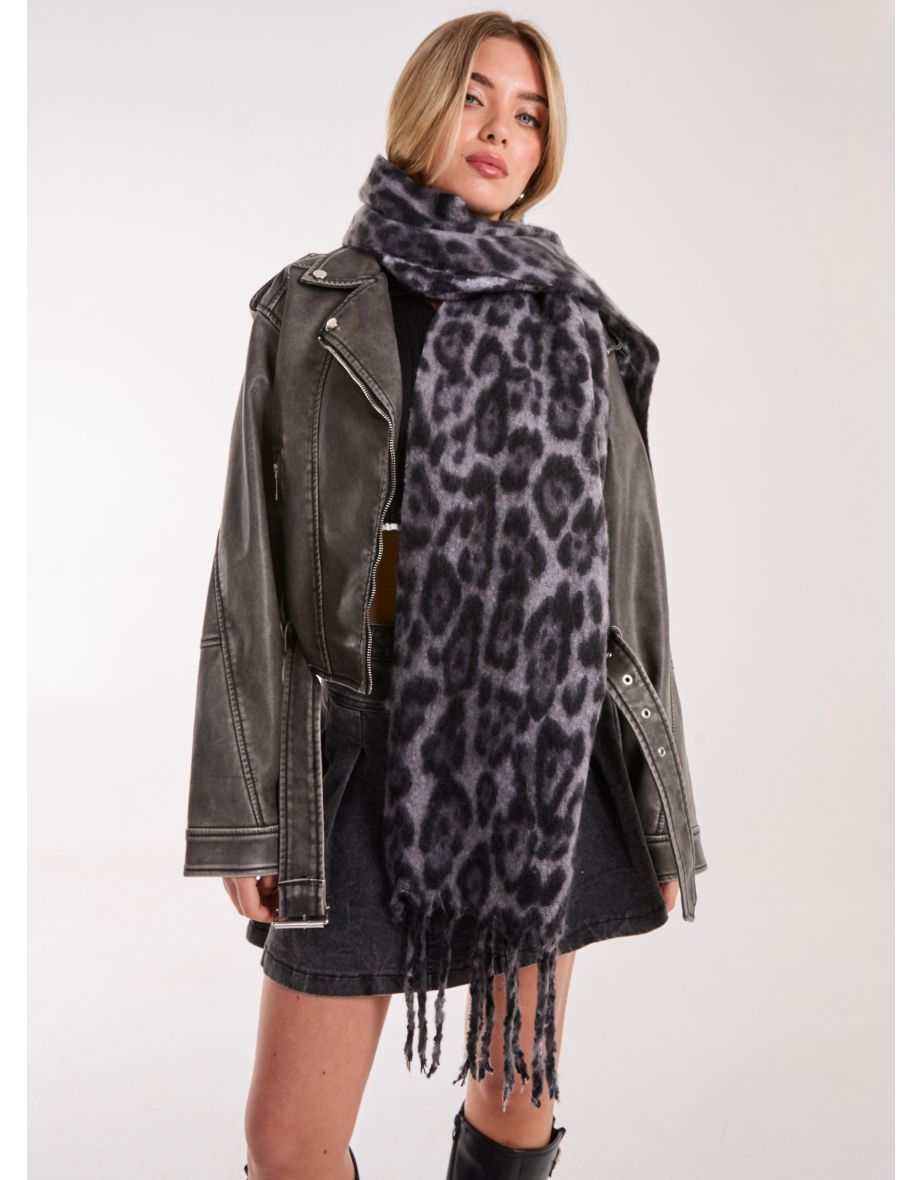 Leopard Print Scarf
