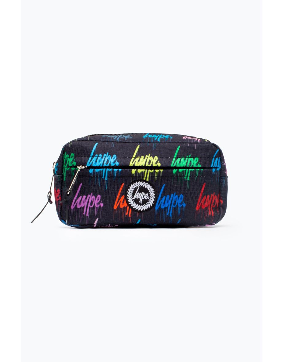 HYPE MULTI COLOURED WALL GRAFFITI DRIP MAXI PENCIL CASE