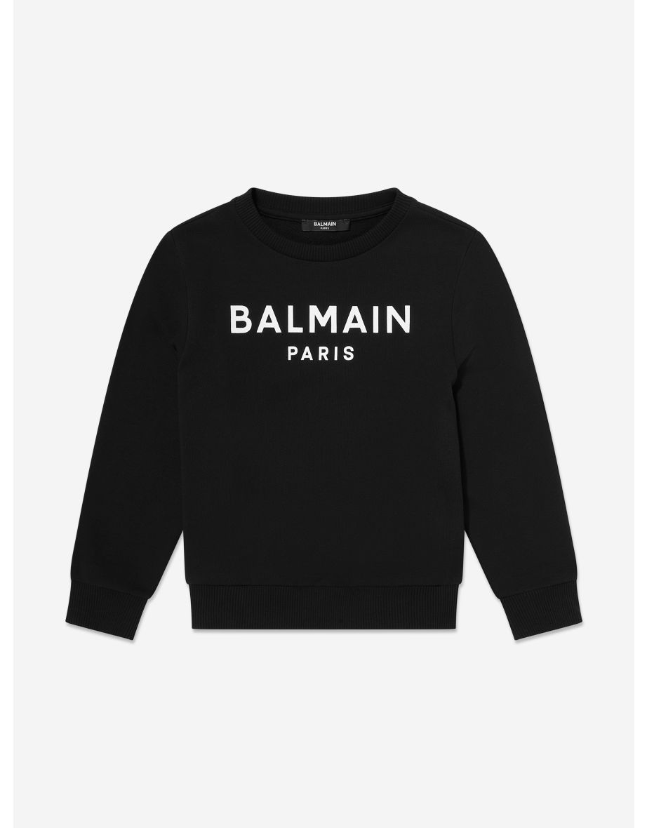 Balmain Kids Logo Sweatshirt in Black