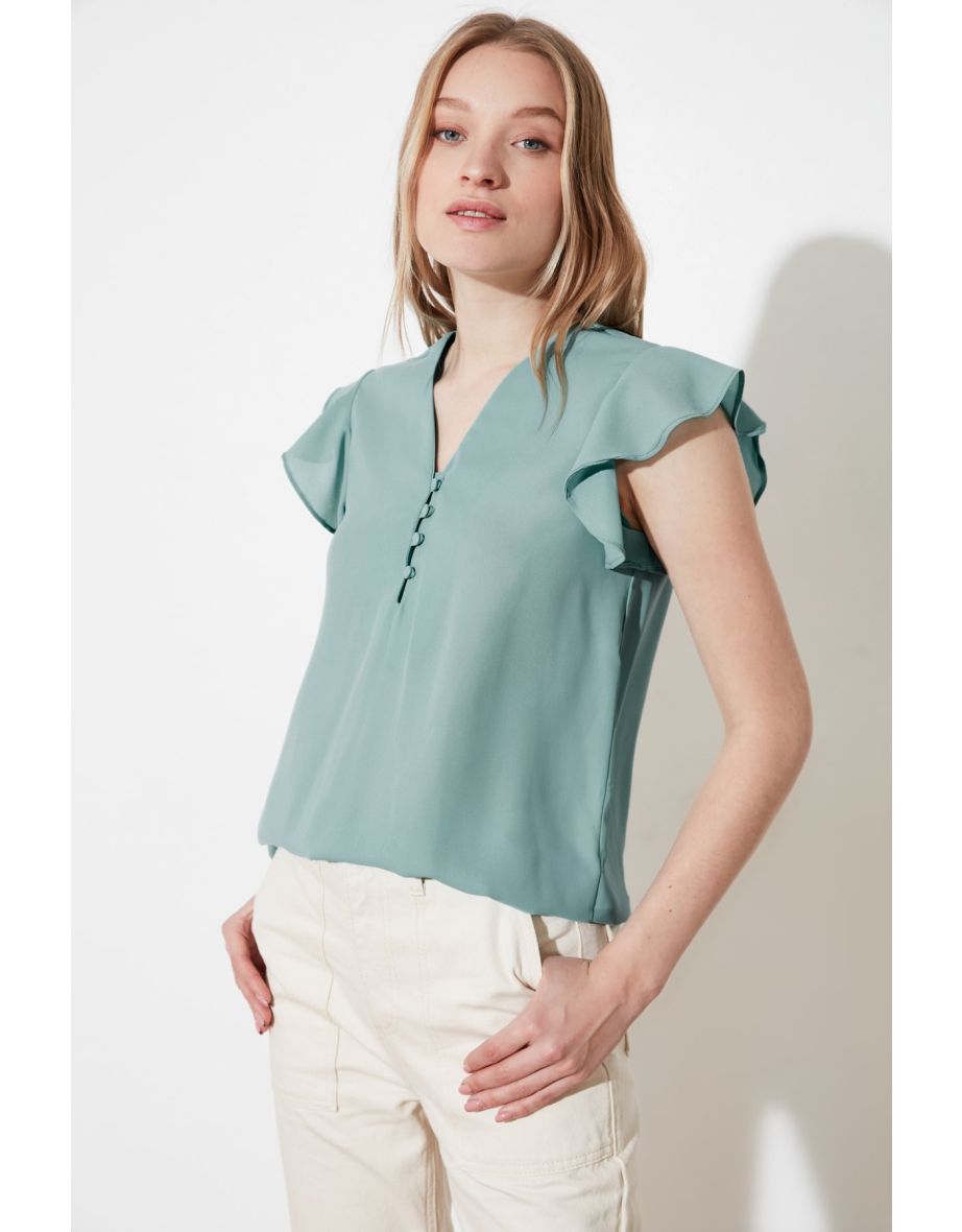 Blouse - Green - Regular fit
