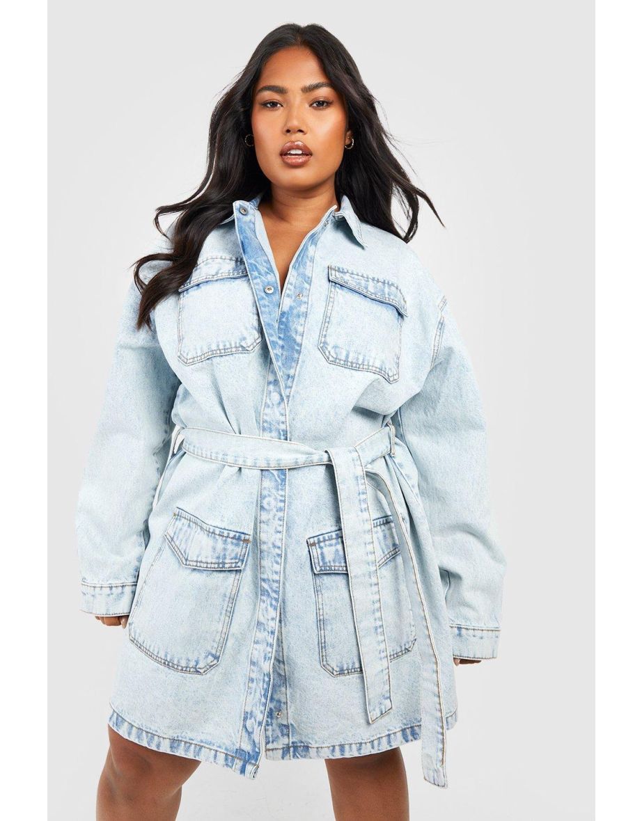 Denim shirt dress plus size uk online