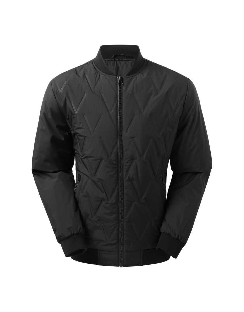 2786 Mens Vector Moulded Bomber Jacket - Black