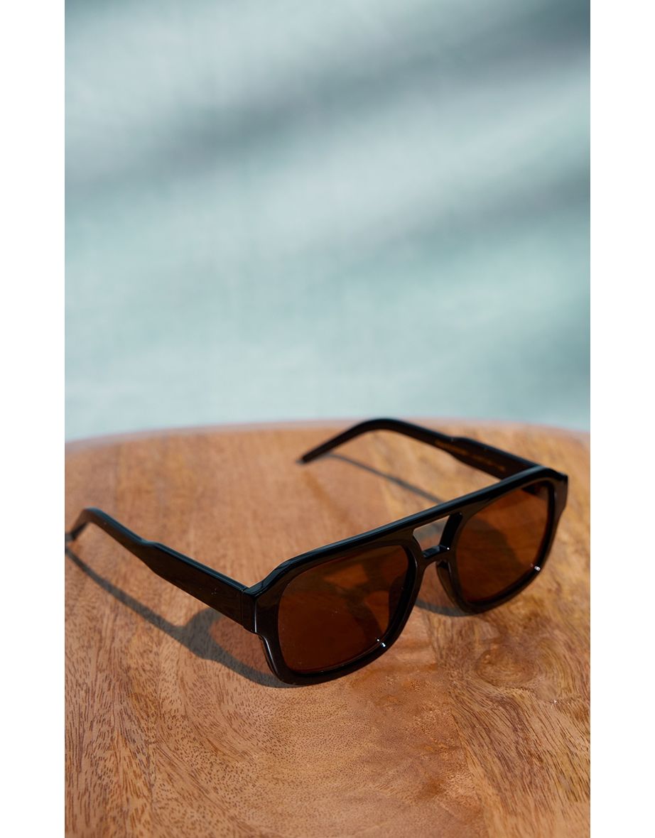 A.KJÆRBEDE Black Aviator Sunglasses - 2