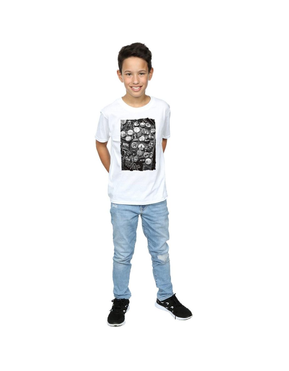 AC/DC Boys Badges Collection T-Shirt - White - 3