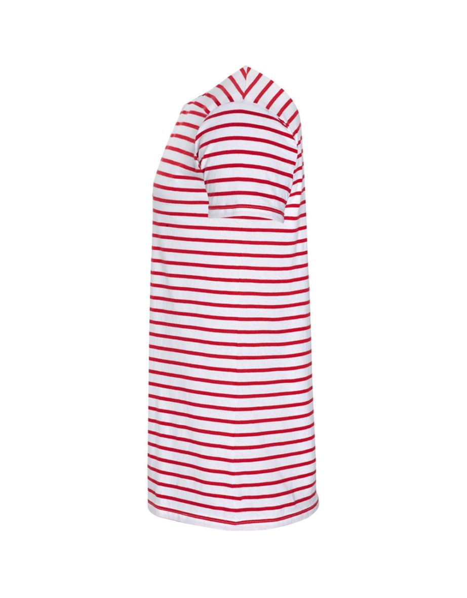 SOLS Mens Miles Striped Short Sleeve T-Shirt - White/Red - 2