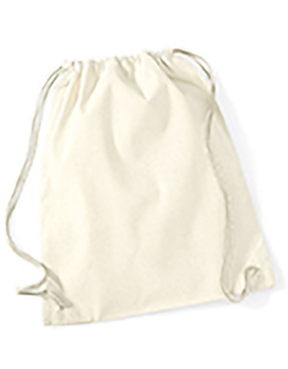 Westford Mill Premium Cotton Gymsac - Natural - 1