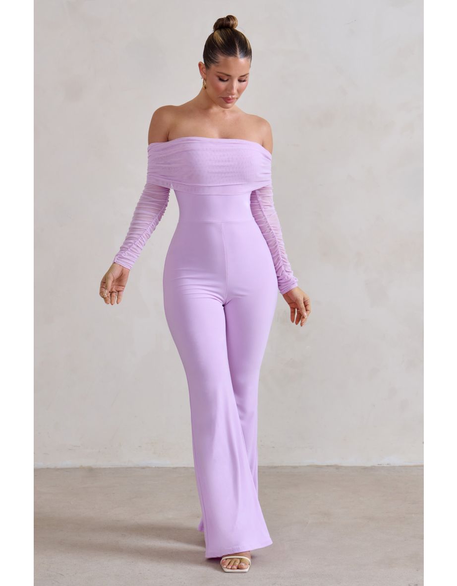 Club l ruched jumpsuit best sale