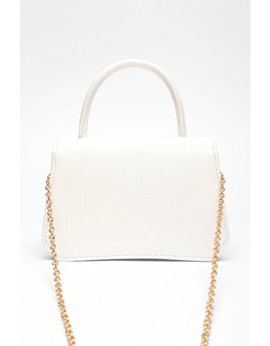 Karen selling Millen White Croc Satchel