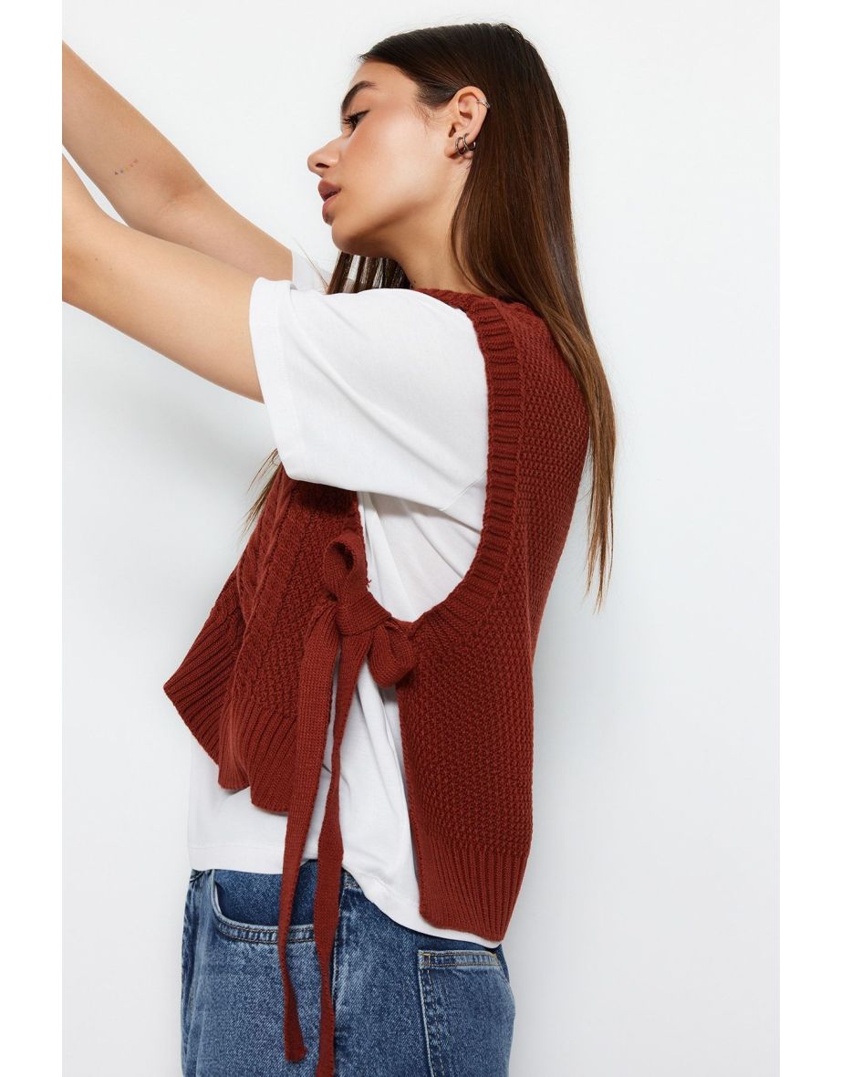Tile Crop Knitwear Sweater - 7