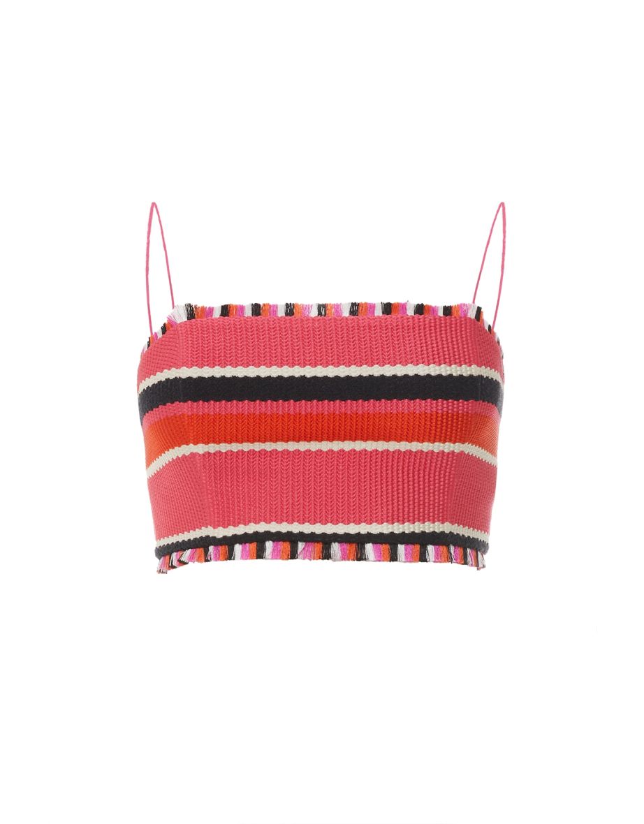 Tassel Detail Strap Crop Top - 5