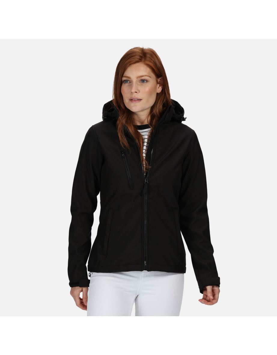 Regatta Womens/Ladies Venturer 3 Layer Membrane Soft Shell Jacket - Black