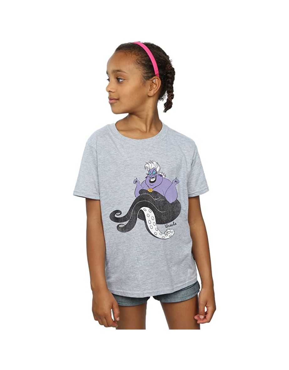 The Little Mermaid Girls Classic Ursula T-Shirt - Sports Grey