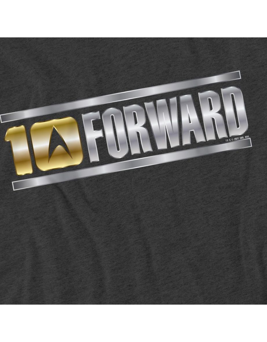 Star Trek Unisex Adult Ten Forward T-Shirt - Charcoal - 3