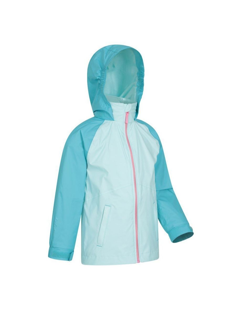 Mountain Warehouse Childrens/Kids Torrent II Waterproof Jacket - Pale Blue - 3