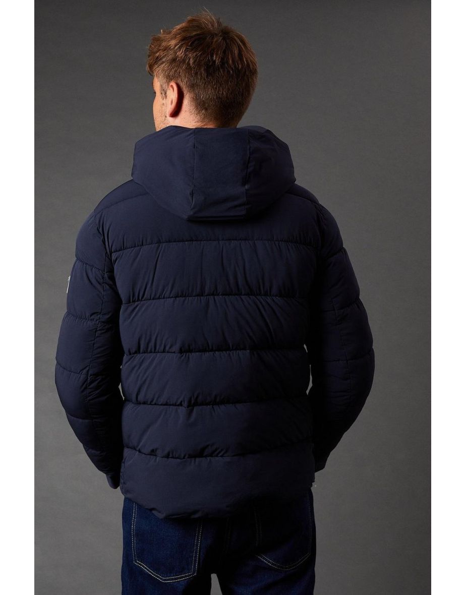 Active Primaloft Padded Hooded Jacket Navy - navy - 3
