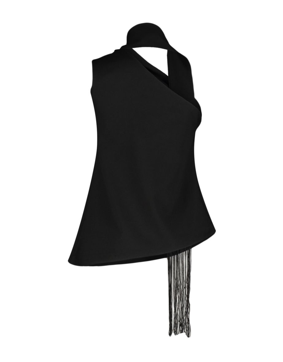 Blouse - Black - Fitted - 8