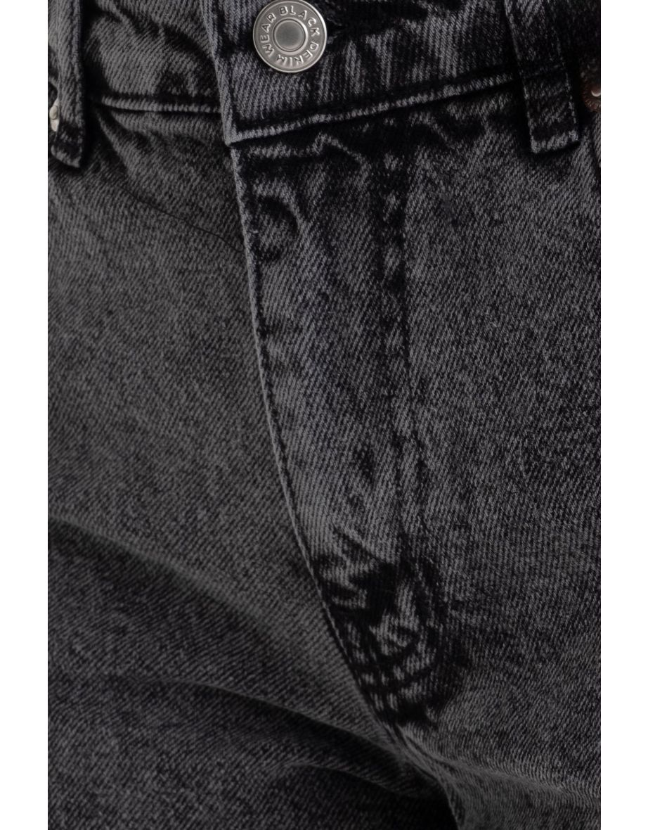 Denim High Waist Ripped Shorts - 3