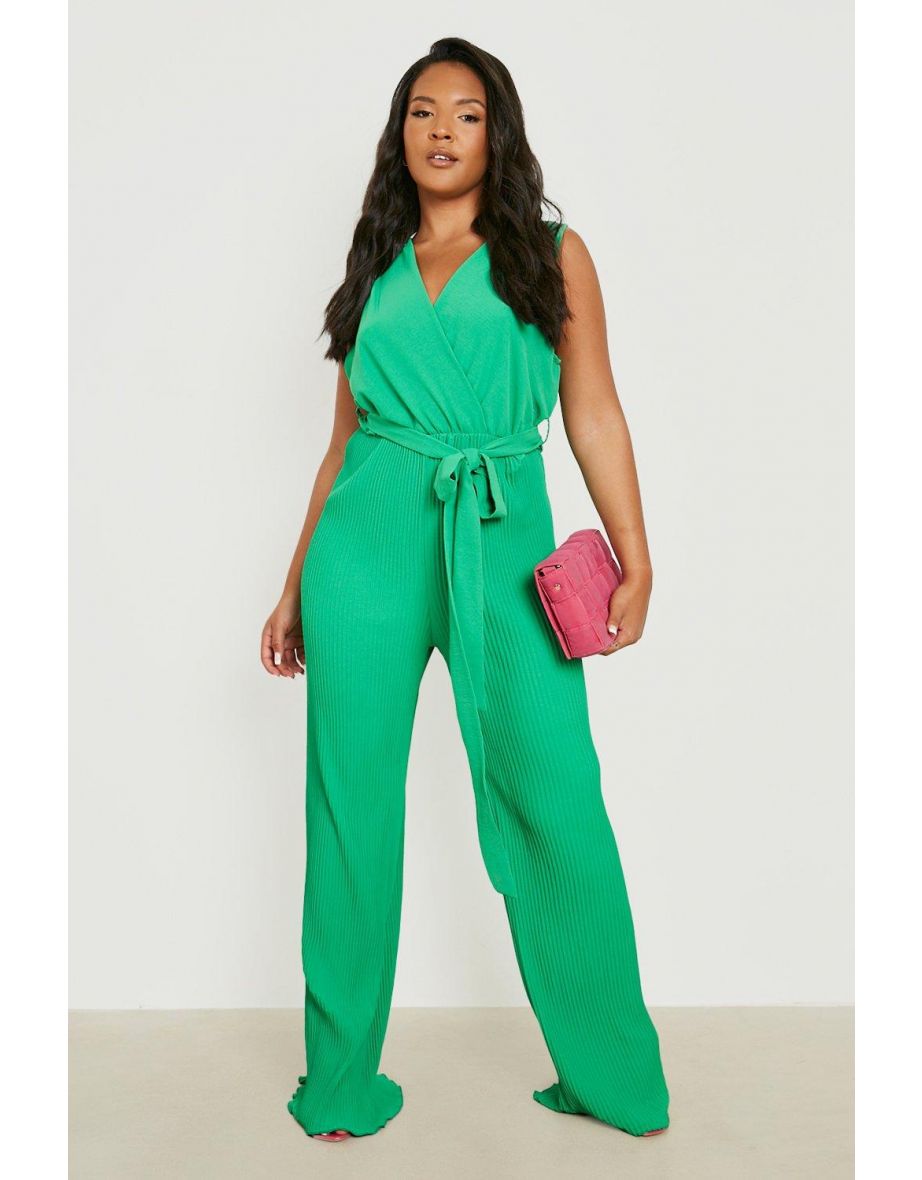 Green sales jumpsuit boohoo