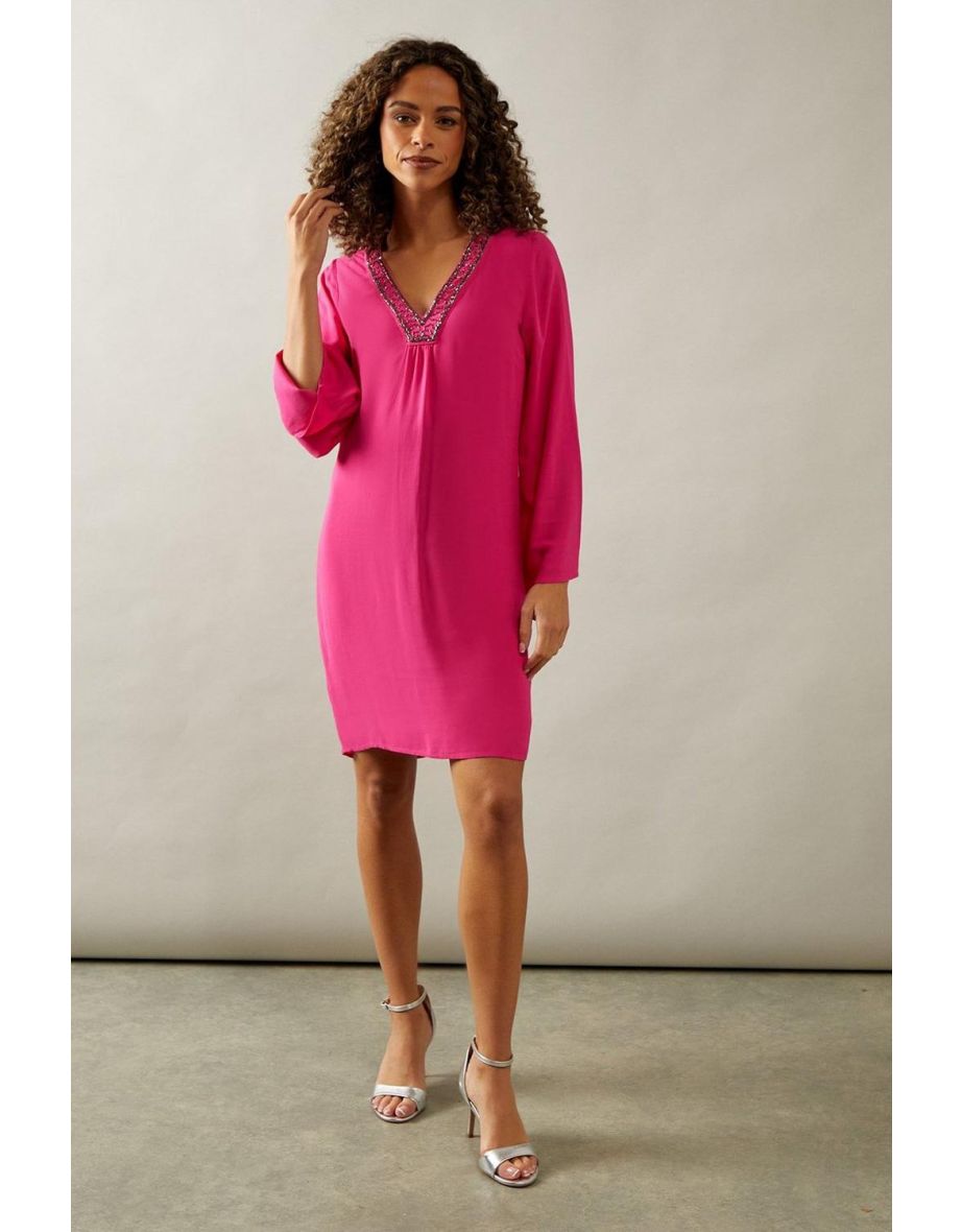 Occasion Hand Embellished Shift Dress