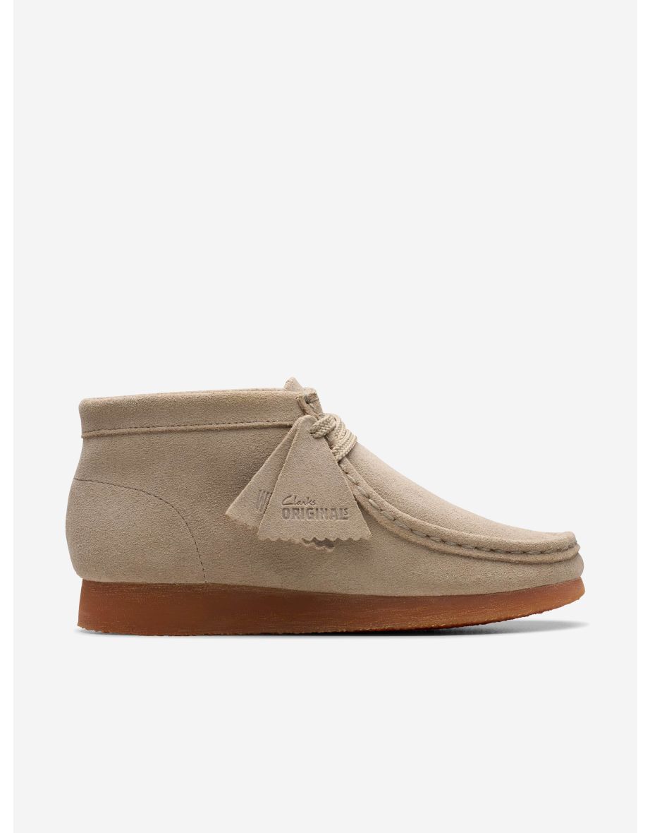 Kids Wallabee Boots in Beige