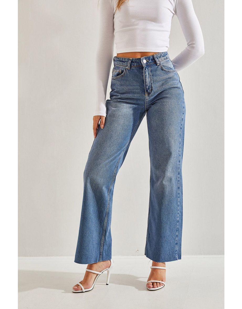 Women's Laser Cut Palazzo Pants - 5