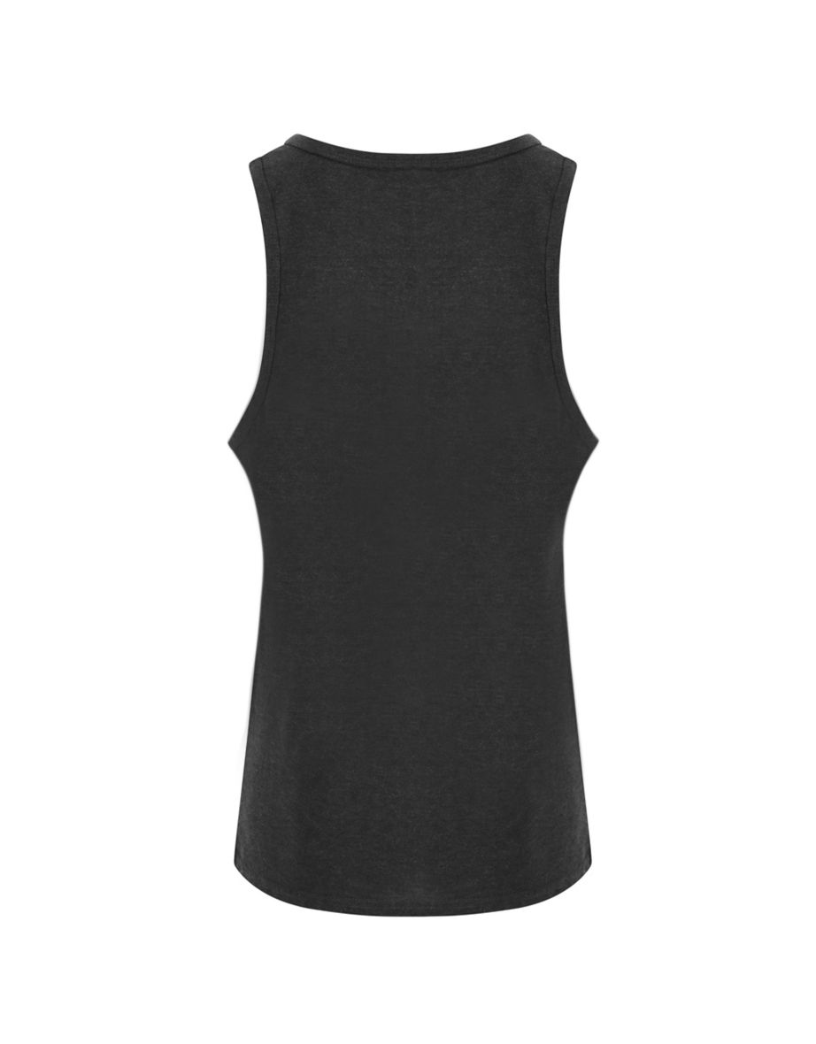 AWDis Just Ts Mens Tri-Blend Vest - Heather Black - 2