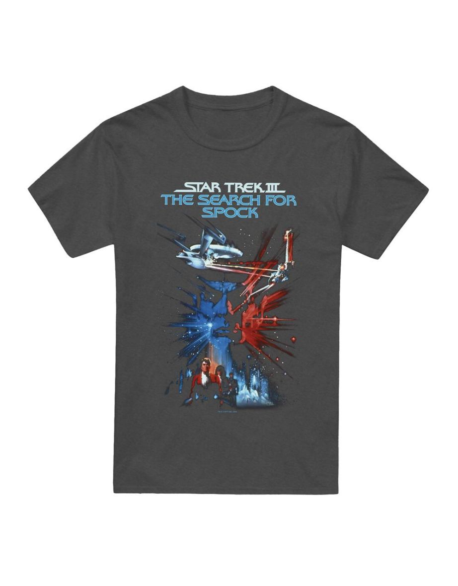 Star Trek Unisex Adult Search for Spock T-Shirt - Charcoal