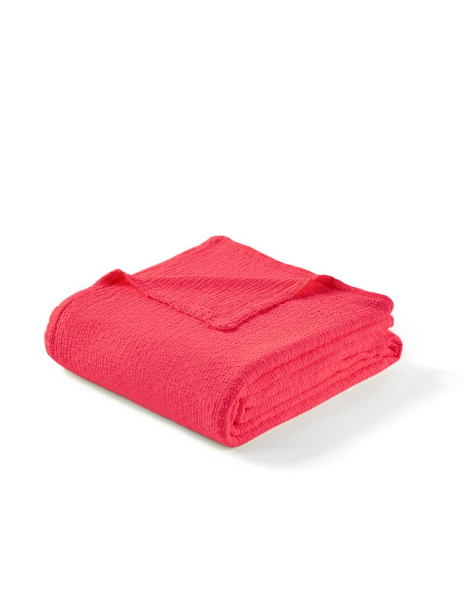 Plumetis Swiss Dot 100% Cotton Muslin Bedspread - 4