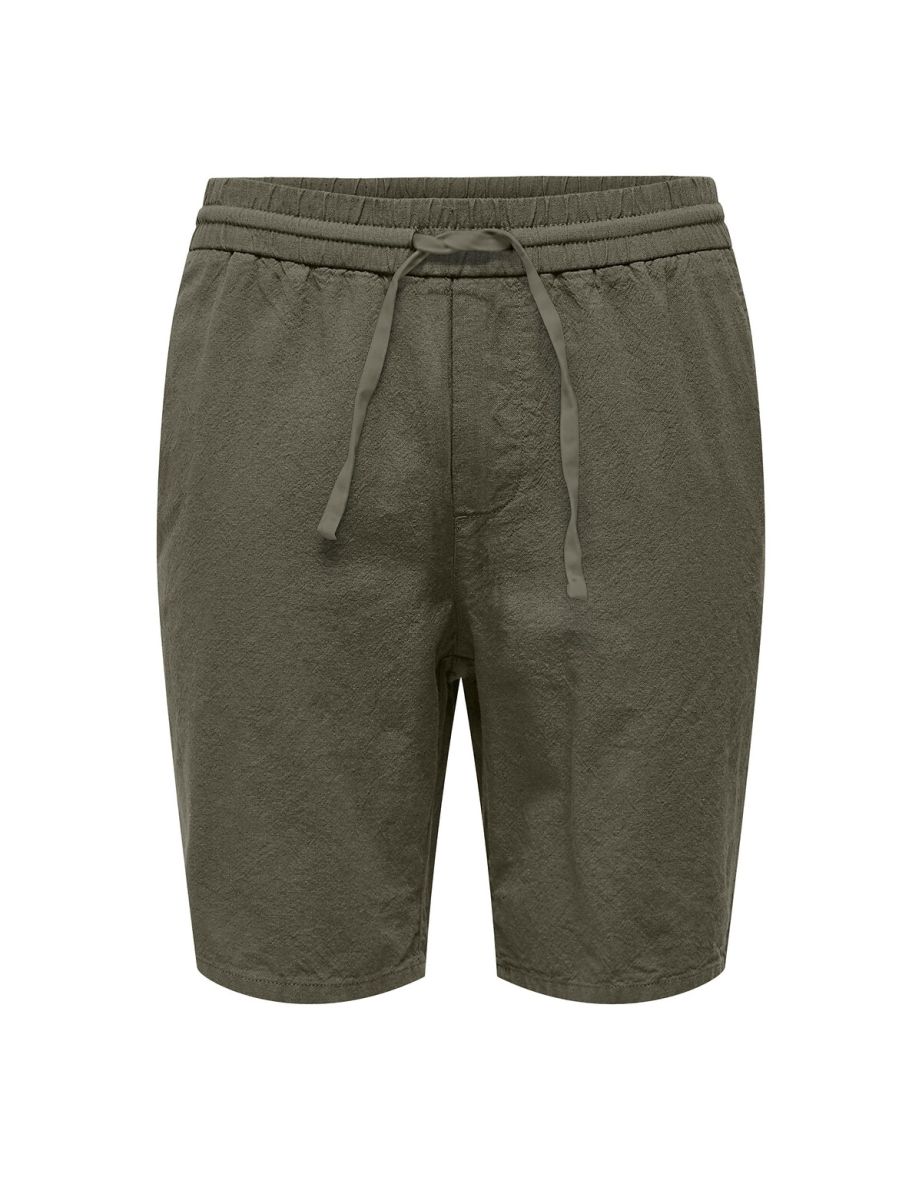 Cotton/Linen Drawstring Shorts