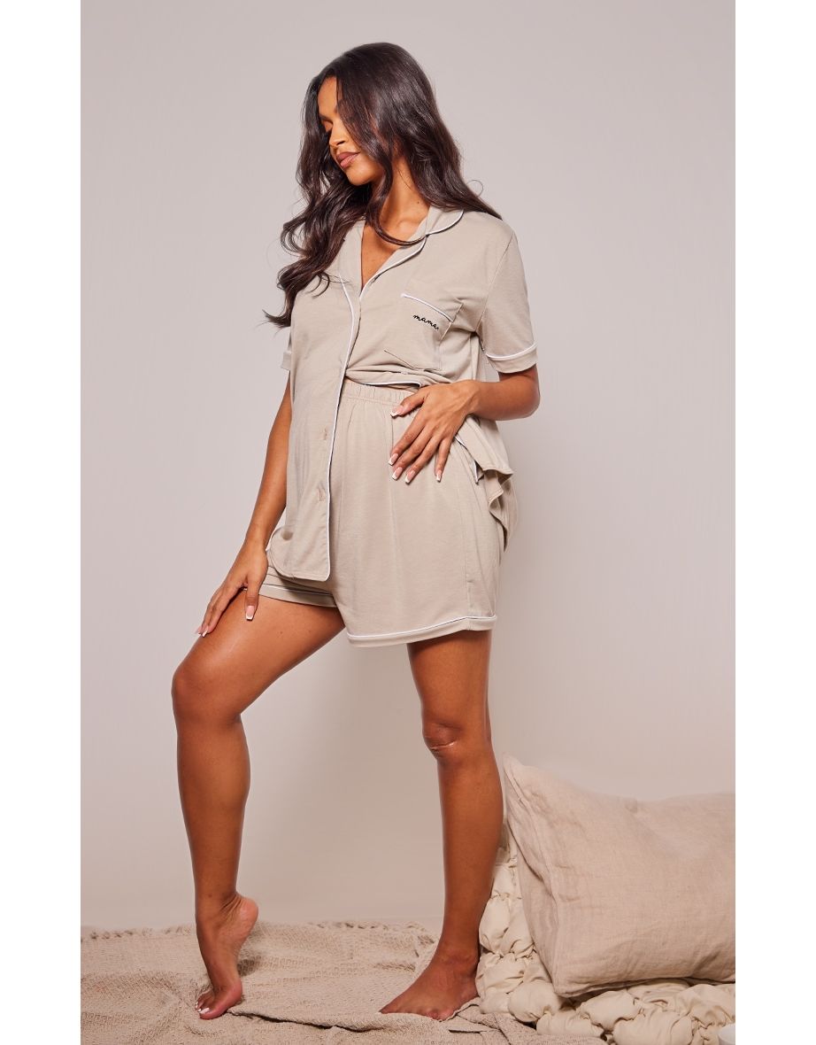 Maternity Sand Mama Pyjama Shorts