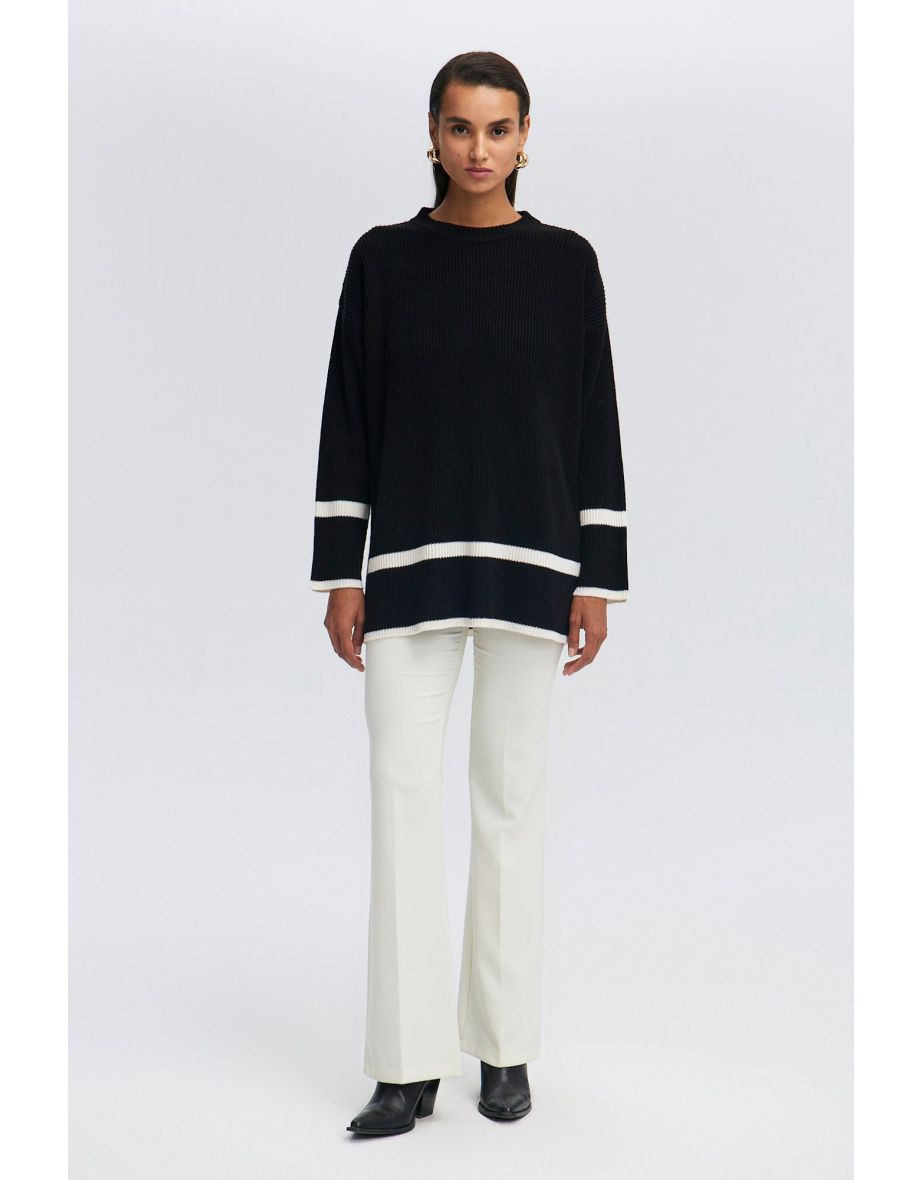 STRIPE DETAILED KNITWEAR TUNIC