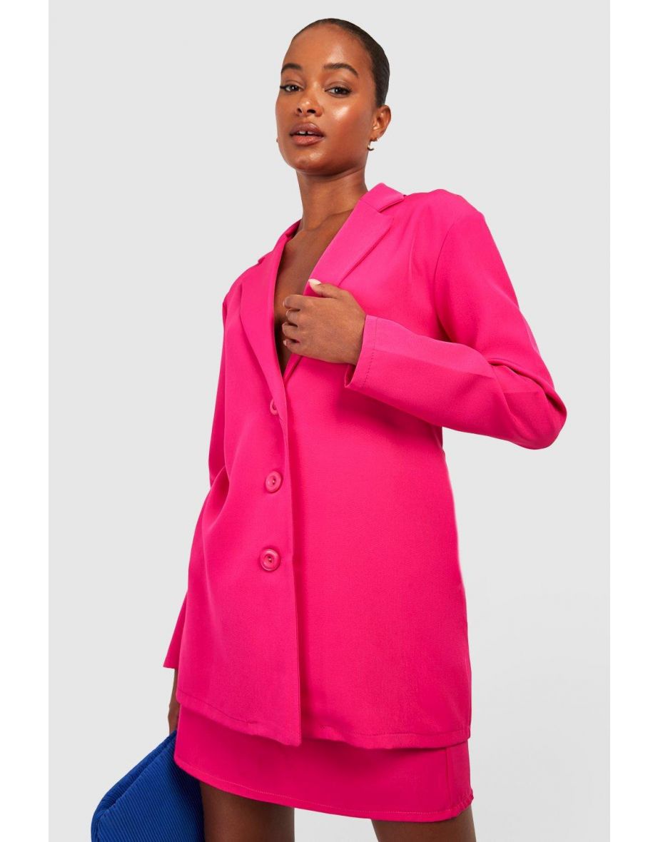 Hot pink oversized blazer hotsell