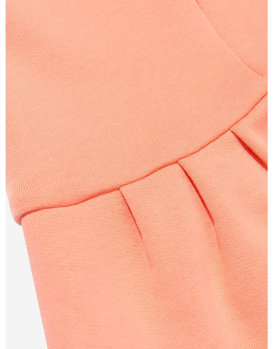 Chloé Baby Girls Organic Cotton Fleece Dress in Peach - 3