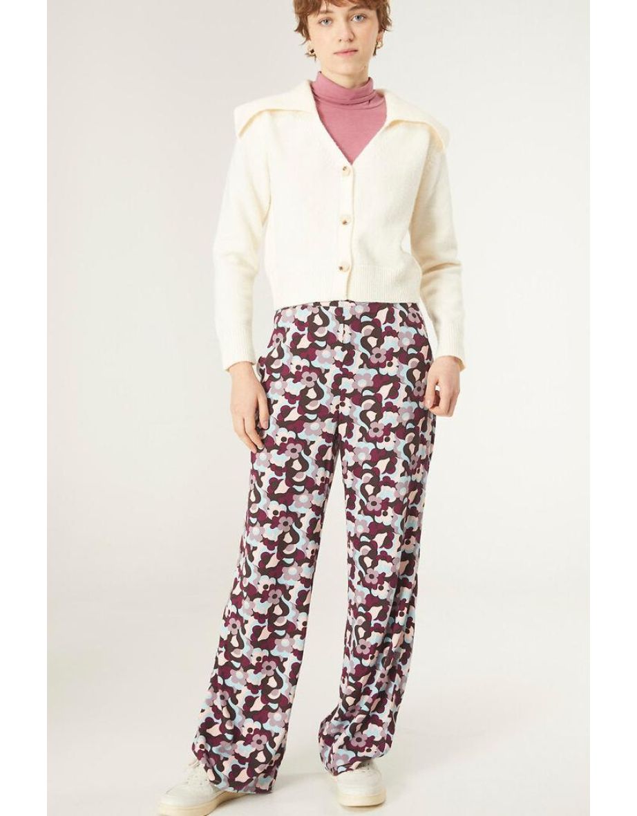 Compania Fantastica Beige V-Neck Cardigan